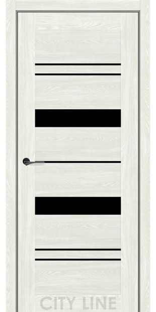 Межкомнатные двери CityLine Express VALENTA korfad-express-valenta-dub-angora-cityline-express-s-cernym-steklom